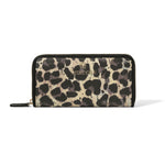 Portafoglio Donna con Zip in Pelle Vegana Leopardato Braccialini
