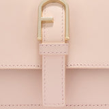 Borsa a Mano in Pelle Ruga Rosa