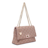 Bolso de hombro rosa de poliéster