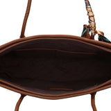 Borsa a Mano Donna in Pelle Vegana Marrone