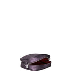 Borsa a Tracolla in Genuine Printed Suede Leather Viola