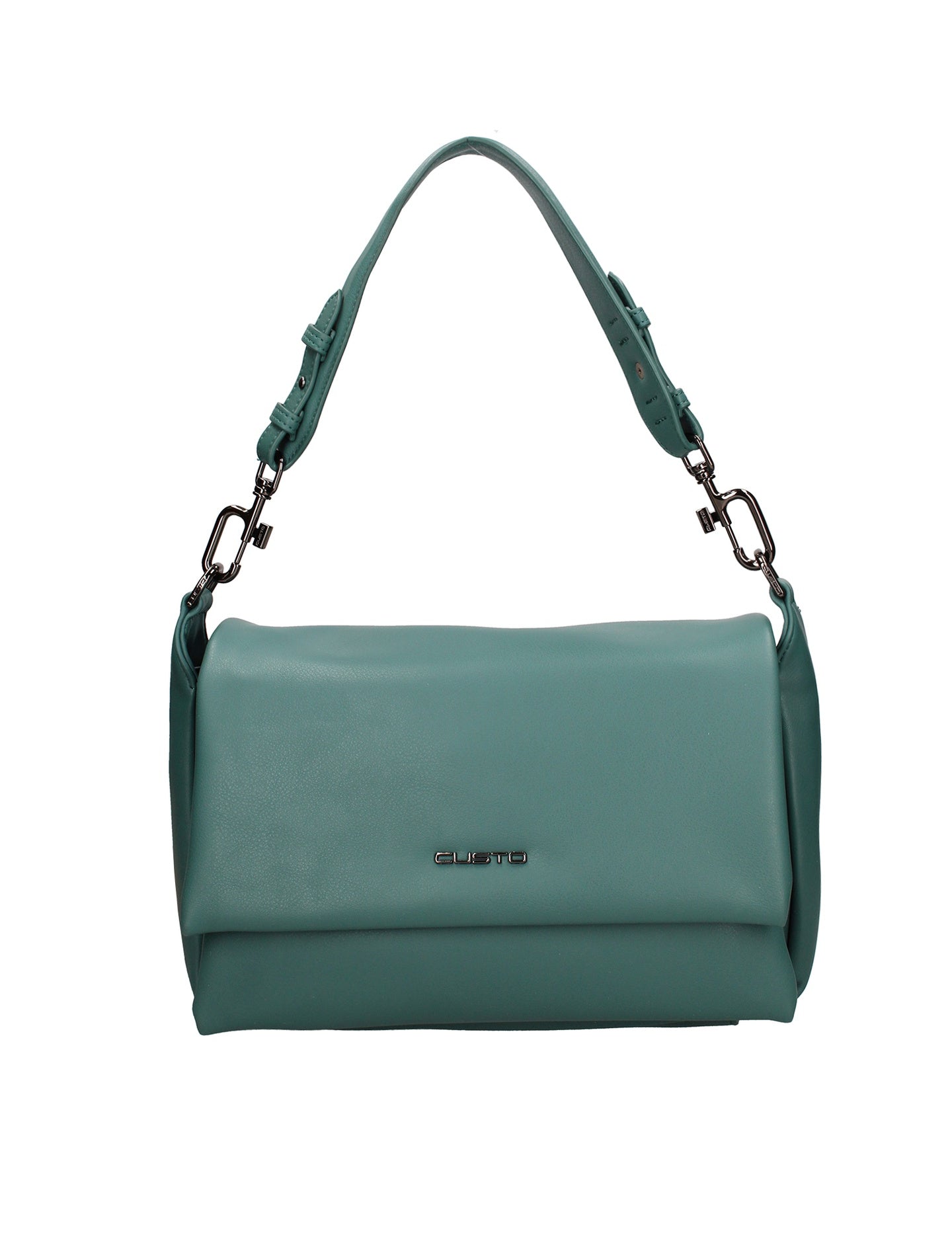 Borsa a spalla CUSTO - Verde scuro