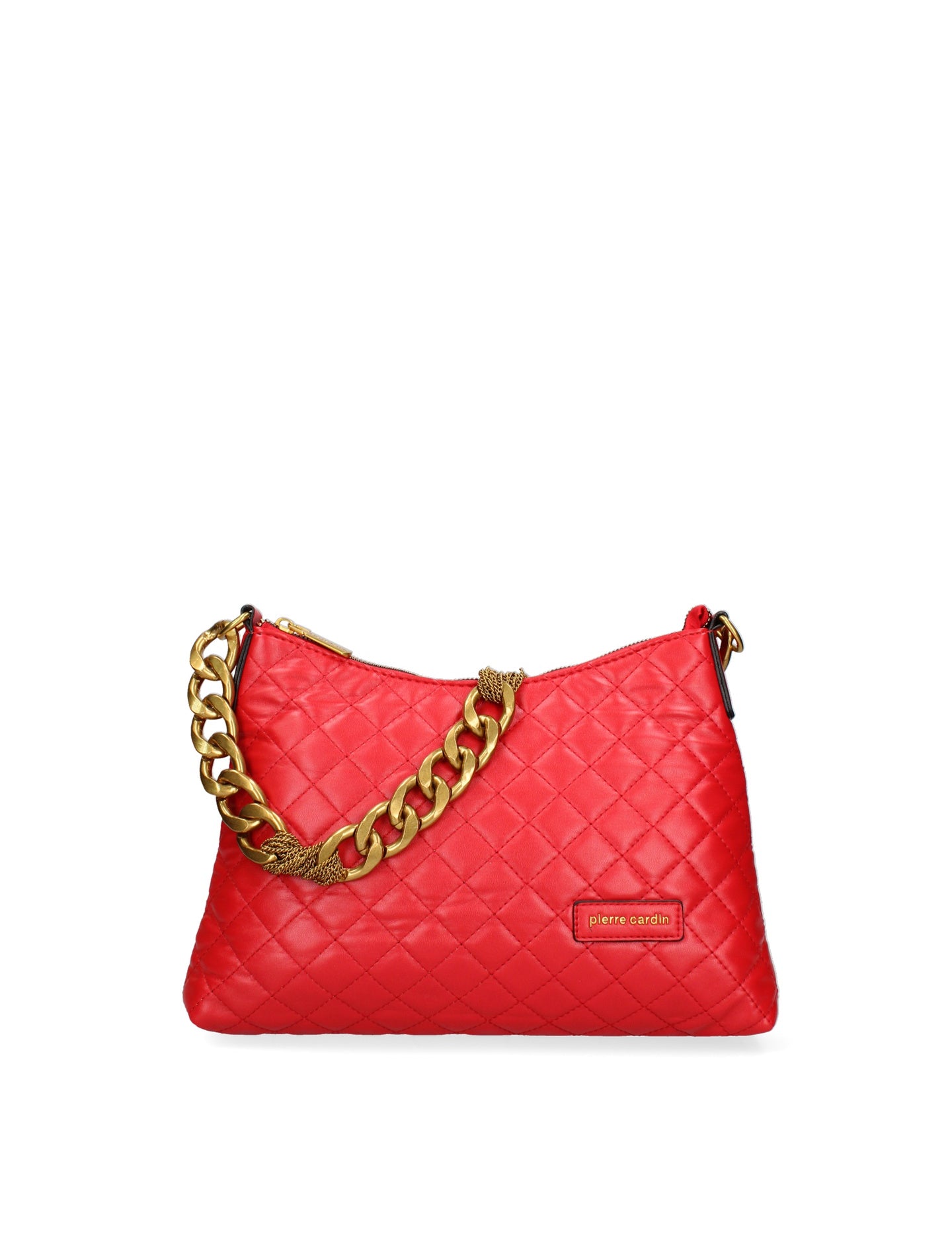Borsa a Spalla in Polyester Rosso Pierre Cardin