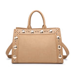 Borsa Shopper in Pelle Vegana Marrone Chiaro