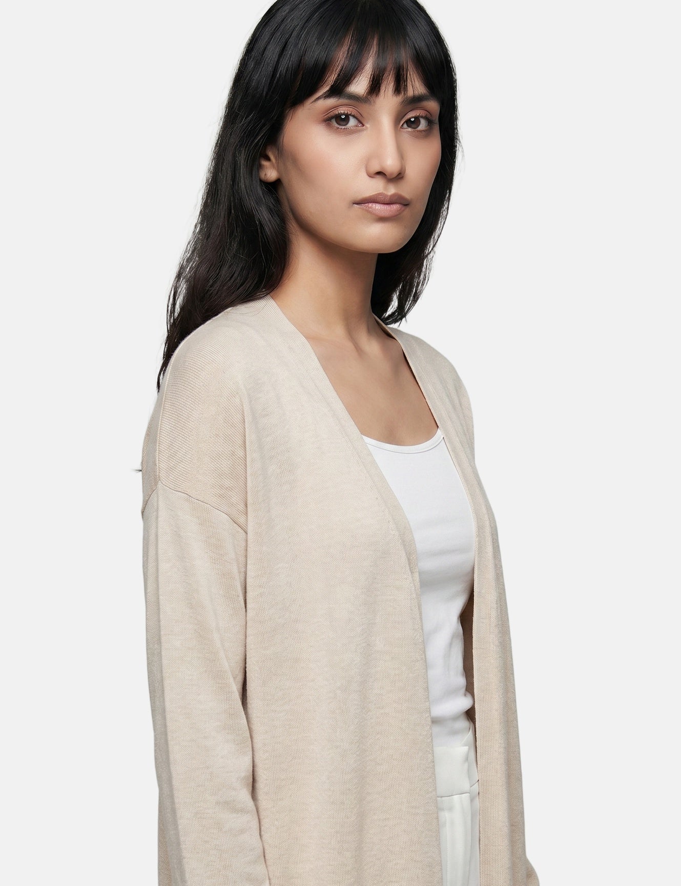 Vestito in Viscosa Beige