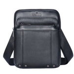 Borsa a Tracolla in Vera Pelle Nero