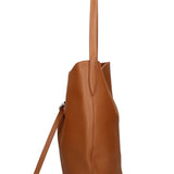 Borsa a Mano in Vera Pelle Cuoio Scuro