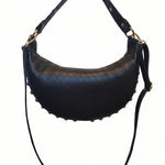 Borsa a Tracolla in Dollaro Leather Nero