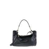 Borsa a Spalla in Vera Pelle Nero Pierre Cardin
