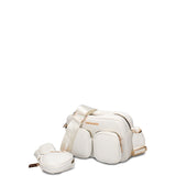 Borsa a Tracolla in Pelle Vegana Bianco Pierre Cardin