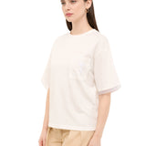 Maglia Donna in Cotone Panna