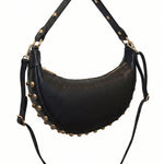 Borsa a Tracolla in Dollaro Leather Nero