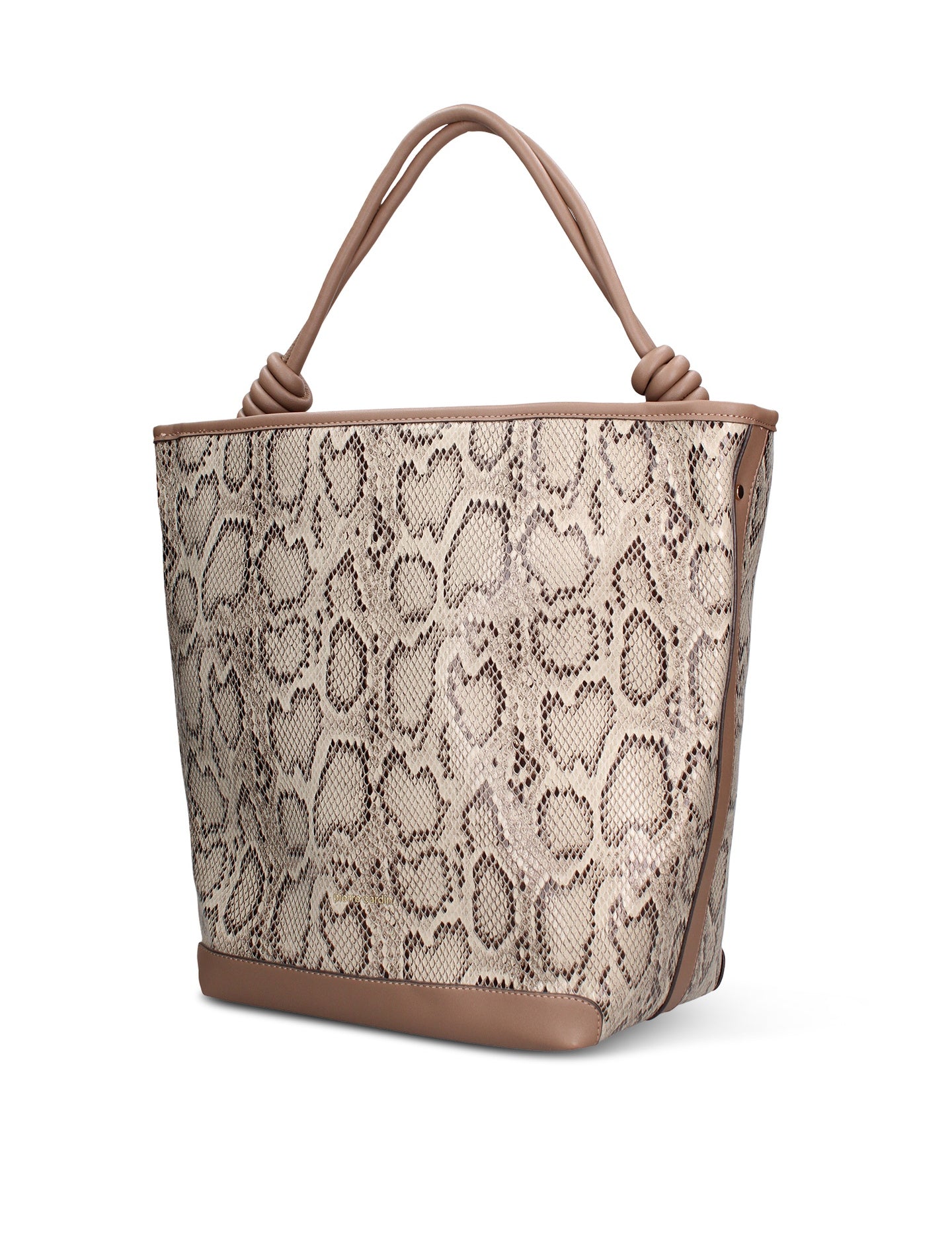 Handtasche aus veganem Leder, Grau