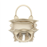 Borsa a Mano in Polyurethane Beige