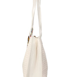 Borsa a Mano in Pelle Vegana Bianco