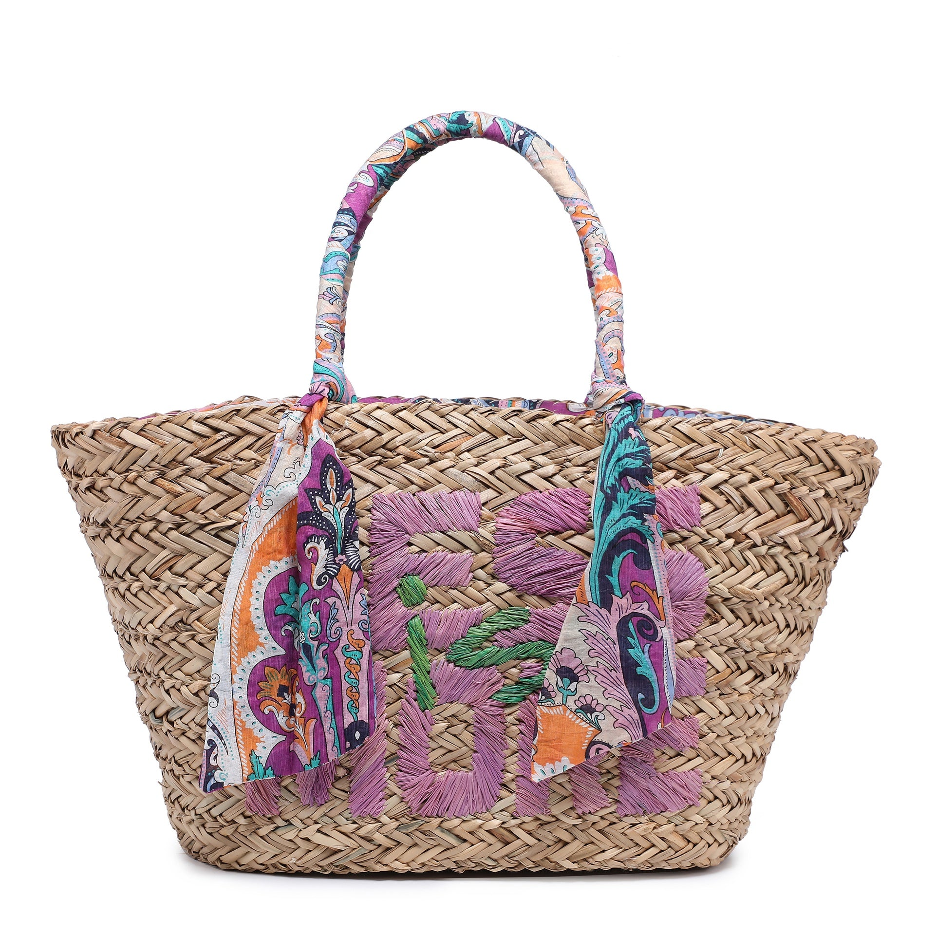 Borsa Shopper in Rattan Viola