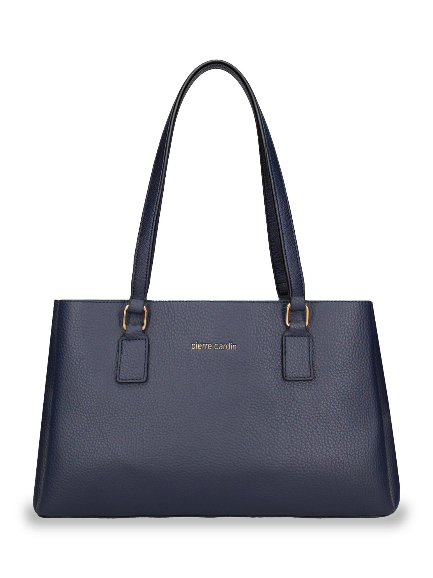 Borsa a Spalla in Pelle Vegana Blu Pierre Cardin