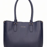 Borsa a Spalla in Pelle Vegana Blu Pierre Cardin