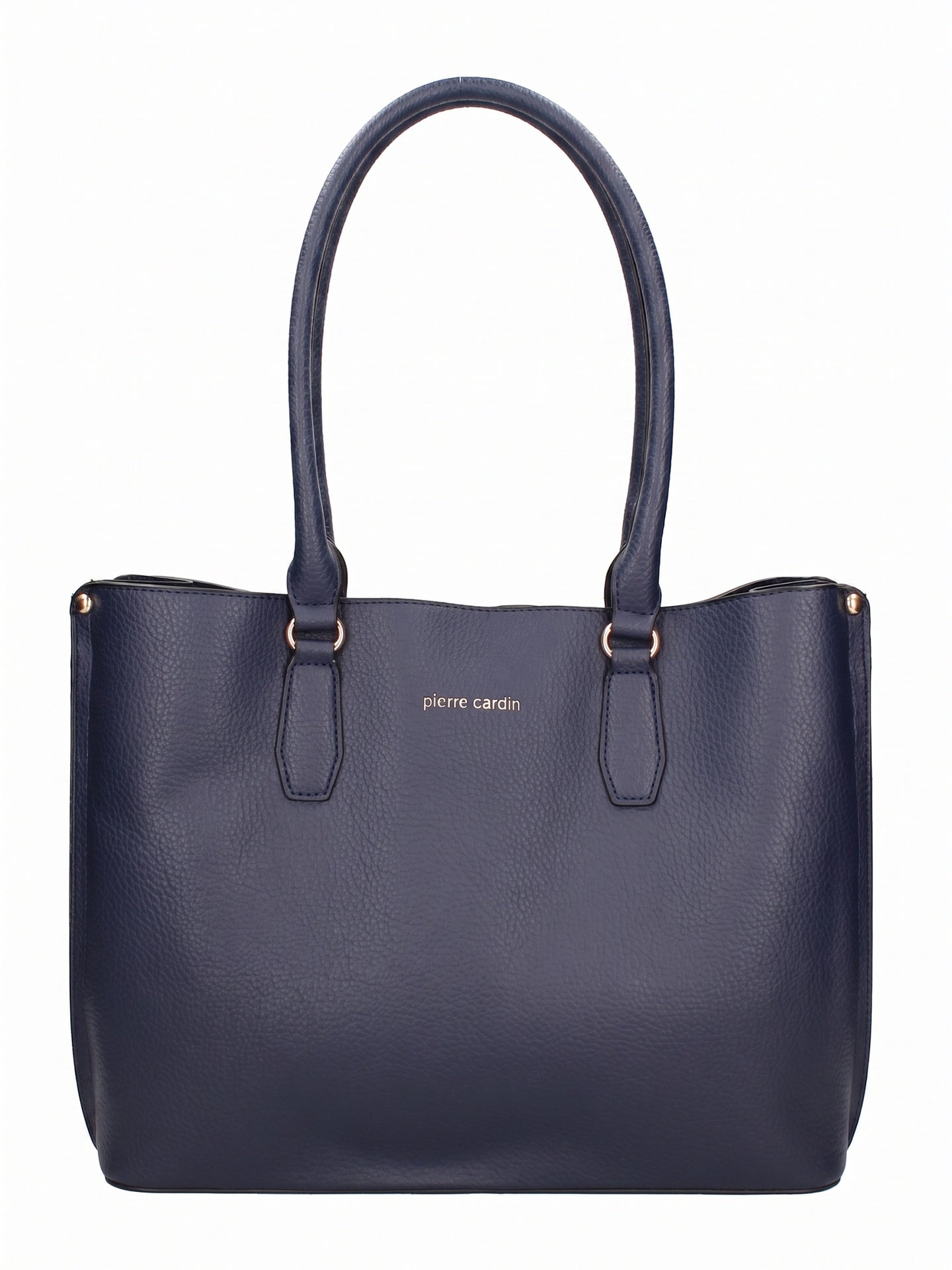 Borsa a Spalla in Pelle Vegana Blu Pierre Cardin