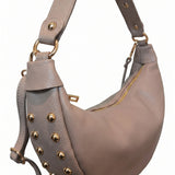 Borsa a Tracolla in Dollaro Leather Rosa