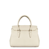 Borsa a Mano in Polyurethane Panna