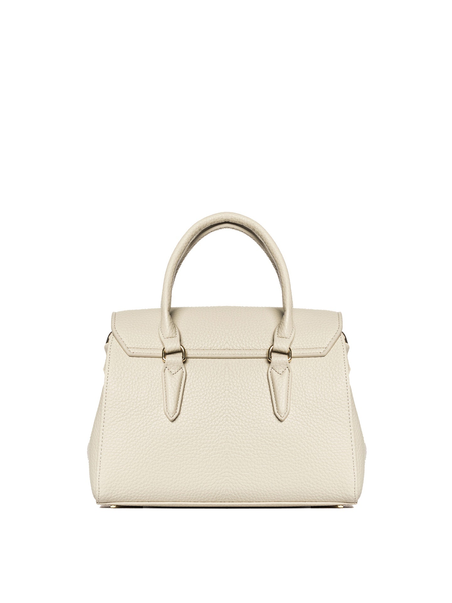 Borsa a Mano in Polyurethane Panna