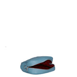Borsa a Tracolla in Dollaro Leather Azzurro