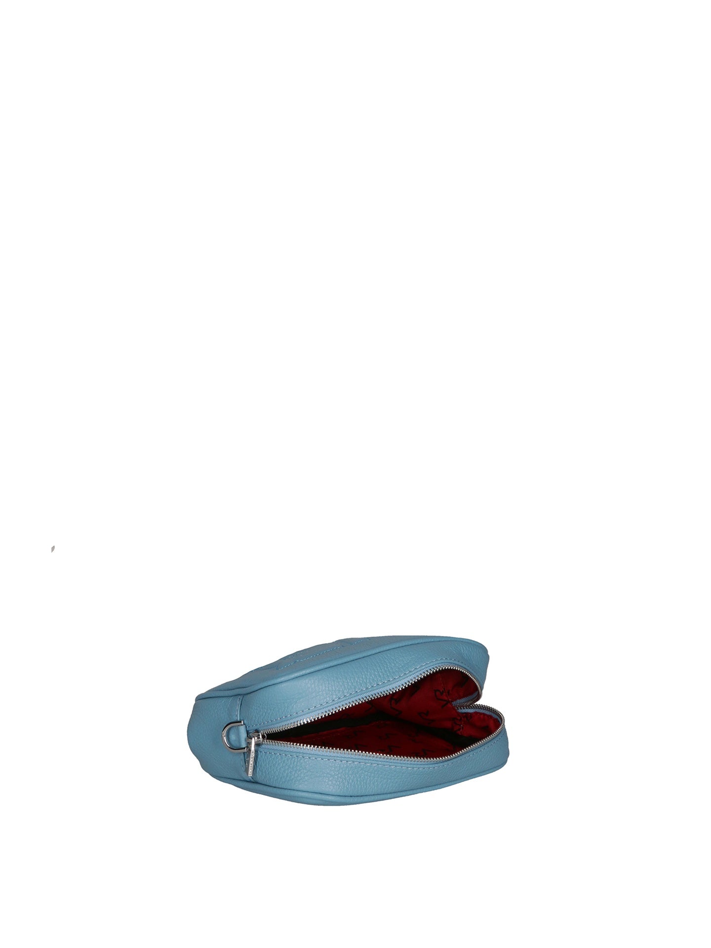 Borsa a Tracolla in Dollaro Leather Azzurro