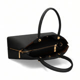 Borsa a Mano in Pelle Vegana Nero