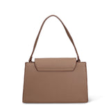 Handtasche aus braunem veganem Leder