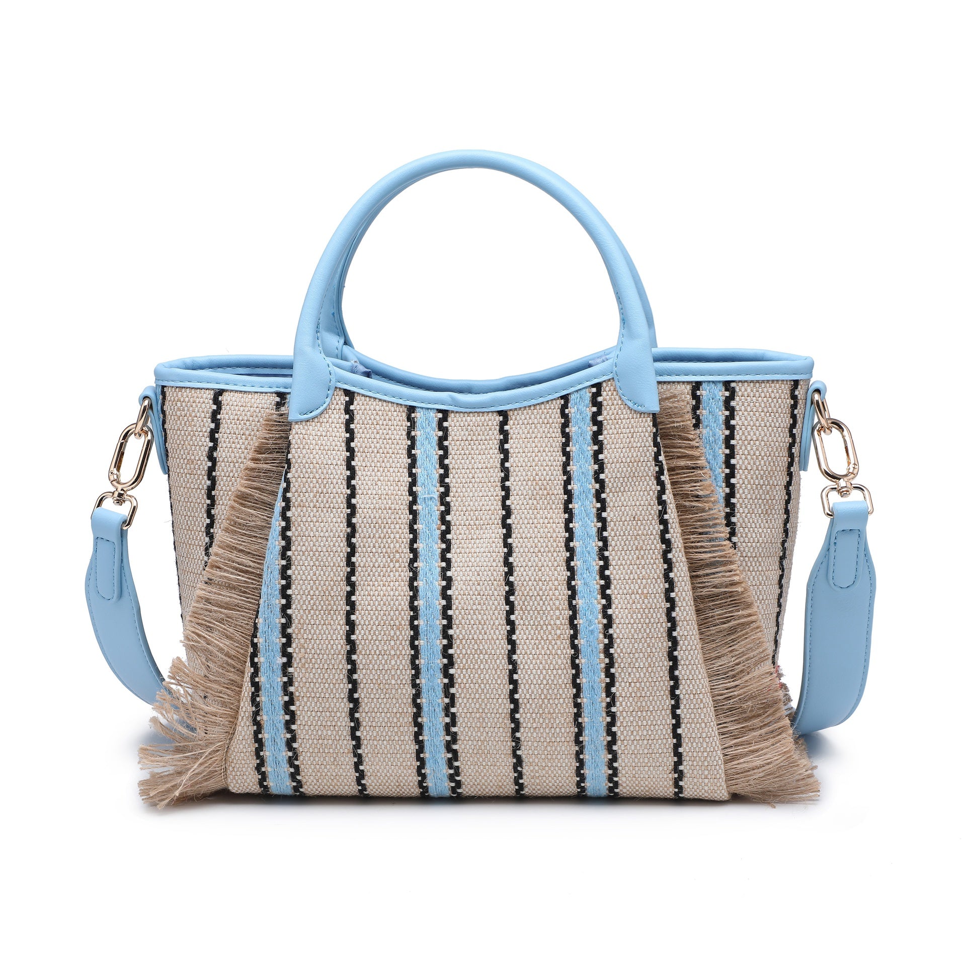 Borsa Shopper in Cotone Blu