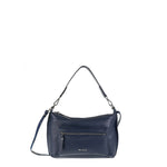 Borsa a Spalla in Vera Pelle Navy Pierre Cardin