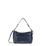 Borsa a Spalla in Vera Pelle Navy Pierre Cardin