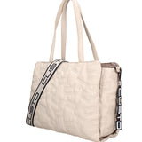 Borsa a spalla CUSTO - Bianco e Grigio