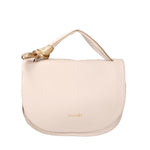 Borsa a Spalla in Vera Pelle Beige Braccialini