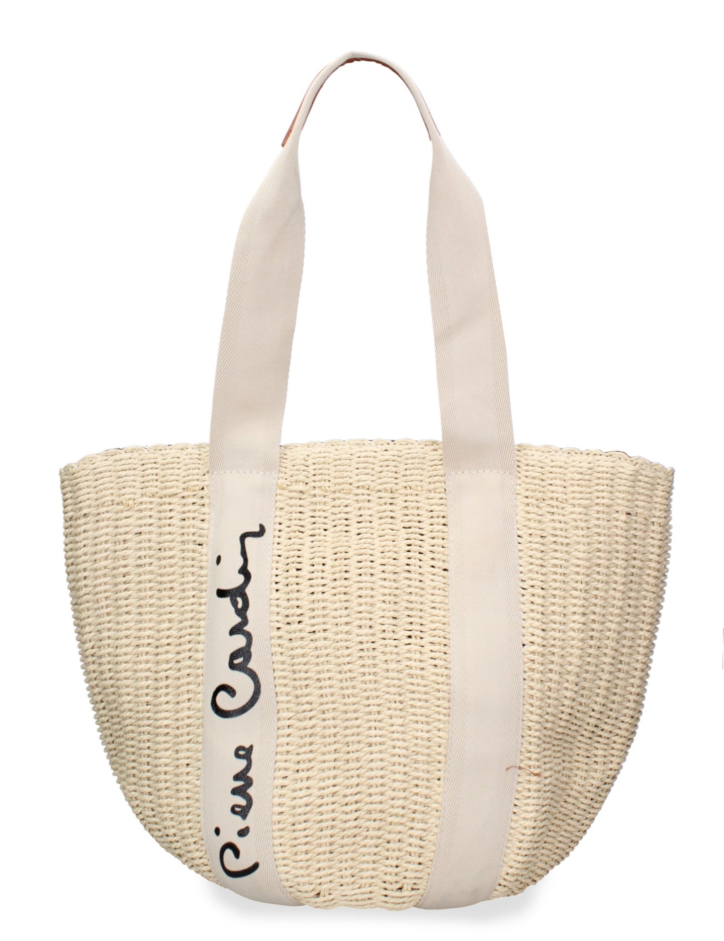 Borsa a Mano in Vera Pelle Beige Pierre Cardin