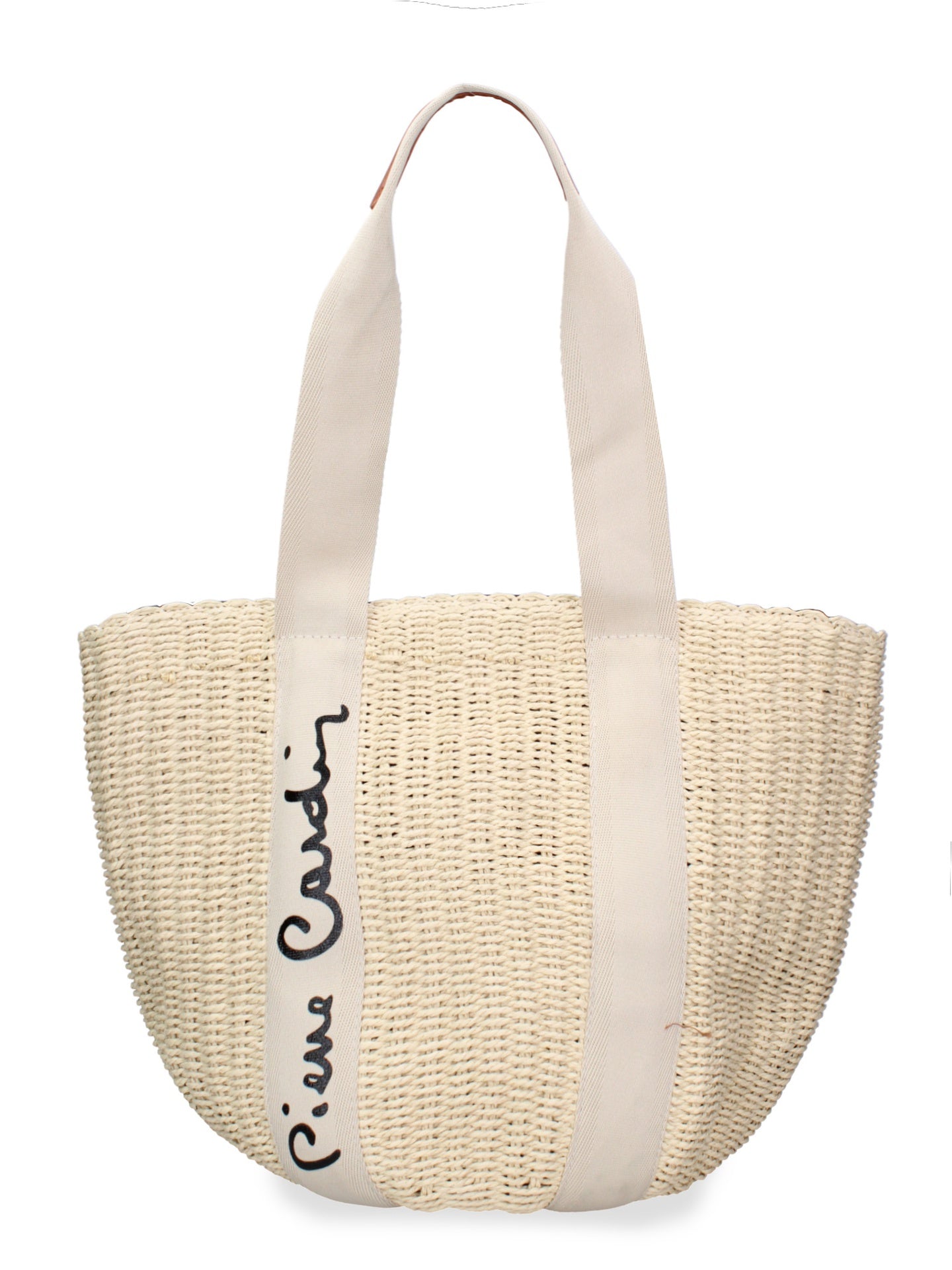 Borsa a Mano in Vera Pelle Beige Pierre Cardin