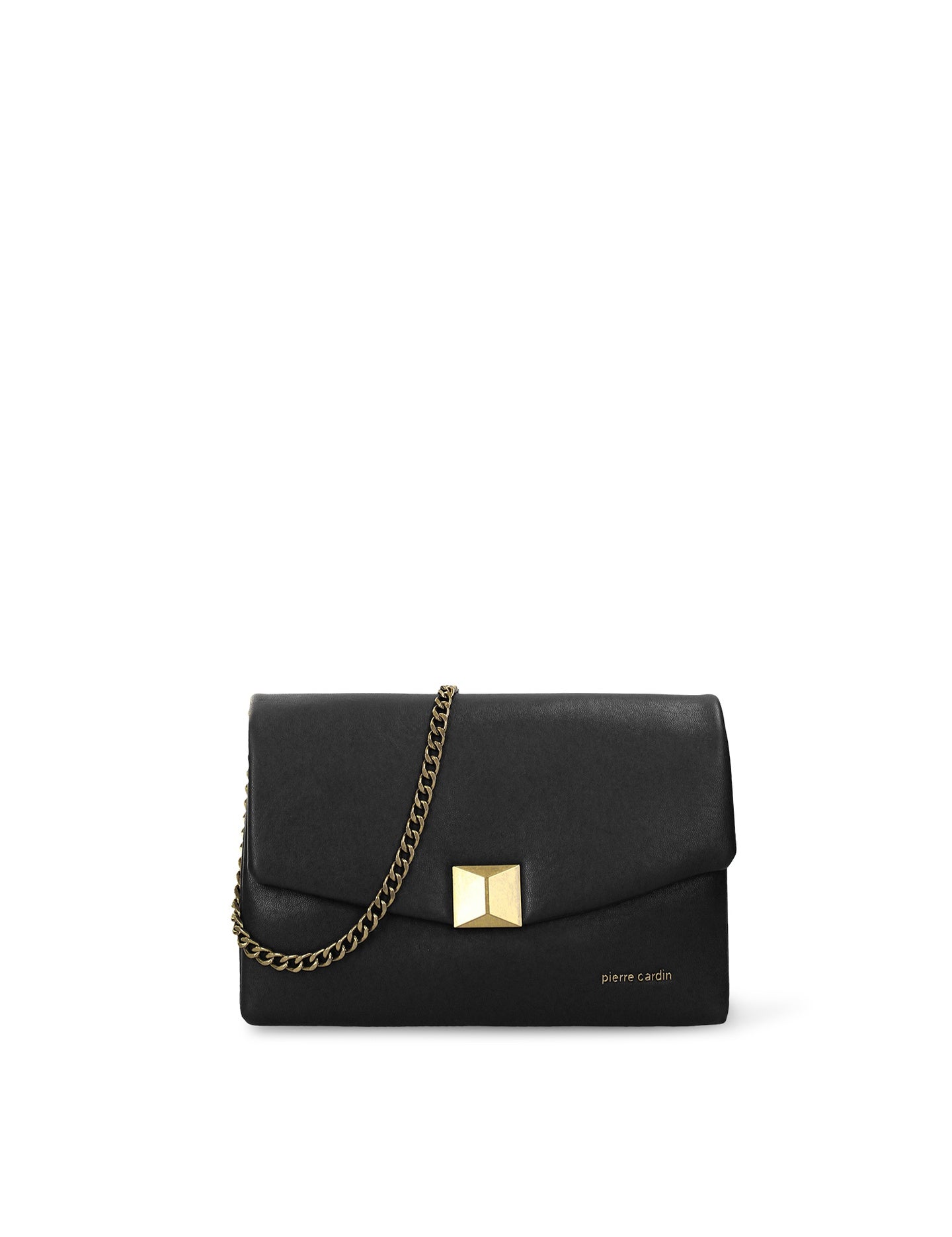 Borsa a Tracolla in Pelle Vegana Nero Pierre Cardin