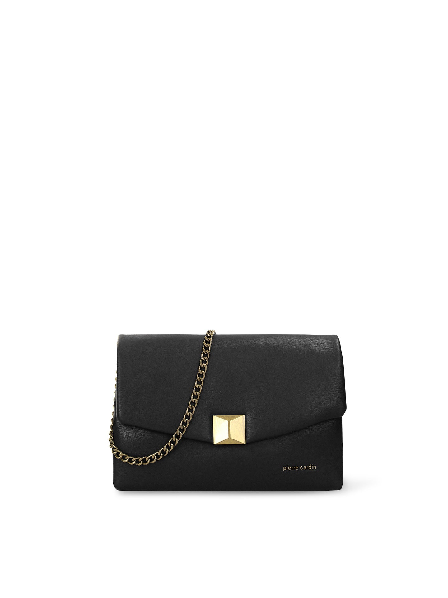 Borsa a Tracolla in Pelle Vegana Nero Pierre Cardin