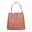Borsa a Secchiello in Pelle Vegana Rosa Antico Pierre Cardin