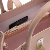 Borsa a Mano in Pelle Palmellato Rosa