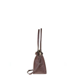 Borsa a Spalla in Vera Pelle Cioccolato
