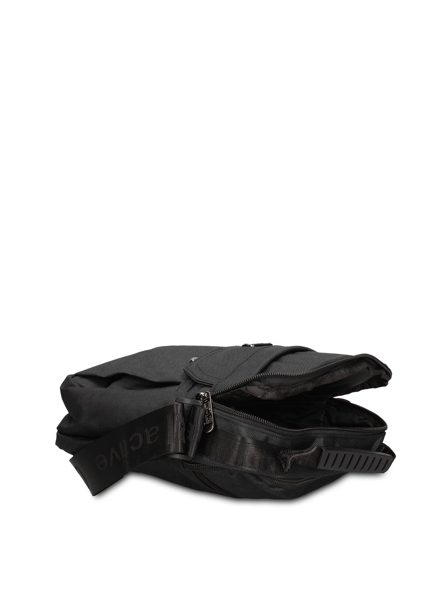 Borsa a Tracolla in 100% Pu Vegan Leather Nero