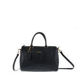 Borsa a Bauletto in Vera Pelle Nero Pierre Cardin