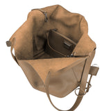 Borsa a Mano in Vera Pelle Cappuccino