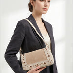 Borsa a Tracolla in Pelle Vegana Beige
