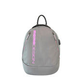 Zaino in Polyurethane Grigio