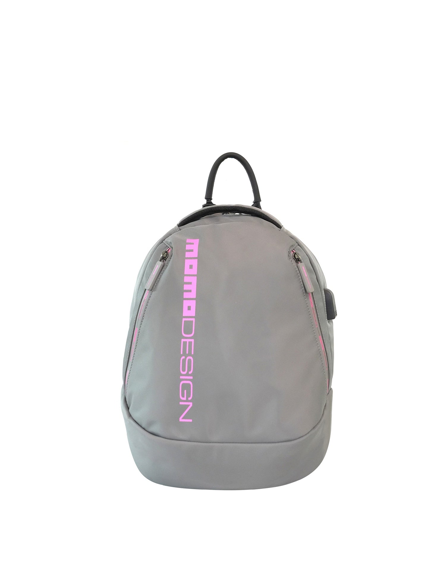 Zaino in Polyurethane Grigio