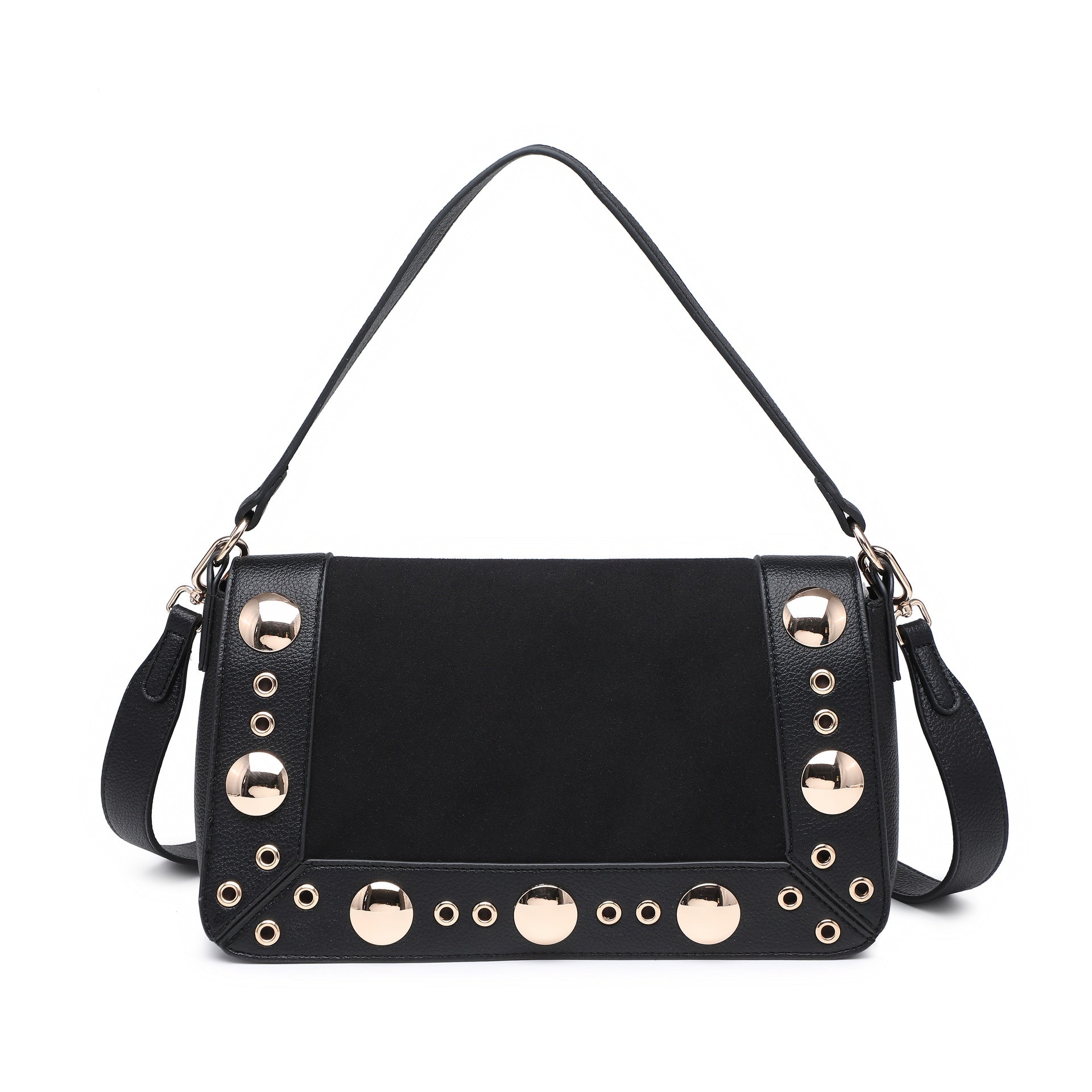 Borsa a Tracolla in Pelle Vegana Nero
