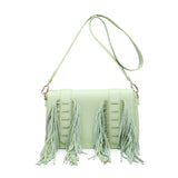 Borsa a Tracolla in Polyurethane Verde